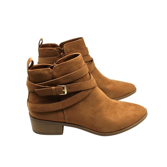 Sun + Stone Womens Saandis Microsuede Zip-up Ankle Boots - Picture 5 of 8
